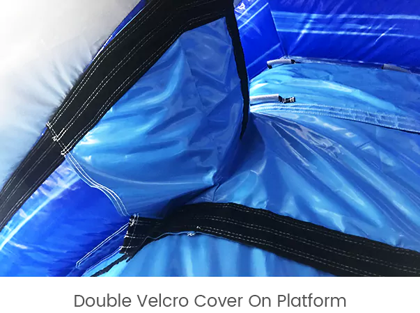 Double velcro cover on platform