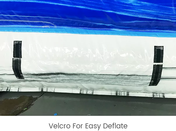 Velcro for easy deflate