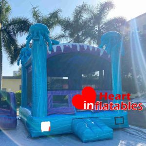 Blue Octopus Bouncy Castle