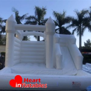 Pure White Ball Pool Bouncer Slide 5mL x 5mW x 4mH