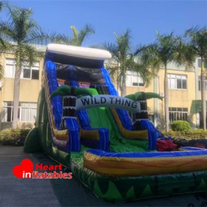 18ft Wild Thing Marble Green Water Slide