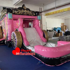 Princess Carriage Bouncy Water Slide Combo