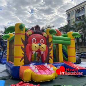 Lion Bouncy SLide 17ft x 17ft x 13ft