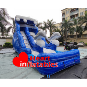 18ft Single Lane Dolphin Water Slide