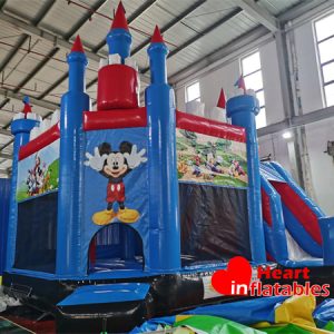 Toboggan gonflable Mickey et ses amis 17ft x 17ft x 17ft