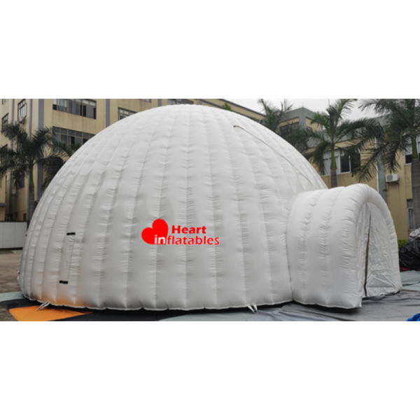 Carpa Hemisférica Blanca Grande 10m