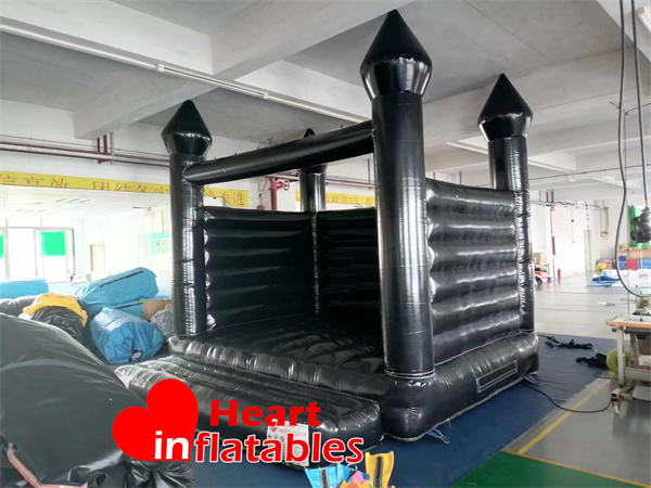 Pure Black Bouncer House 13ft x 13ft x 13ft