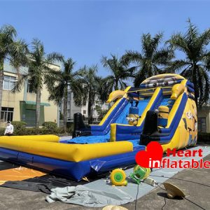 20ft Minions Dry Water Slide
