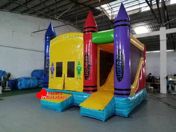 Crayon Bouncy Slide 15ft x 15ft