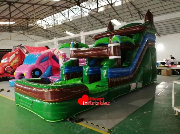 14ft Marble Green Water Slide