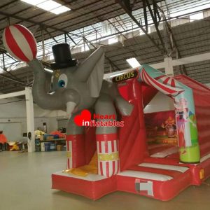Elephant Bouncy Slide 5.1m x 3.7m