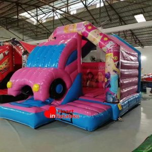 Pink Car Bouncy Slide 5.1m x 3.7m