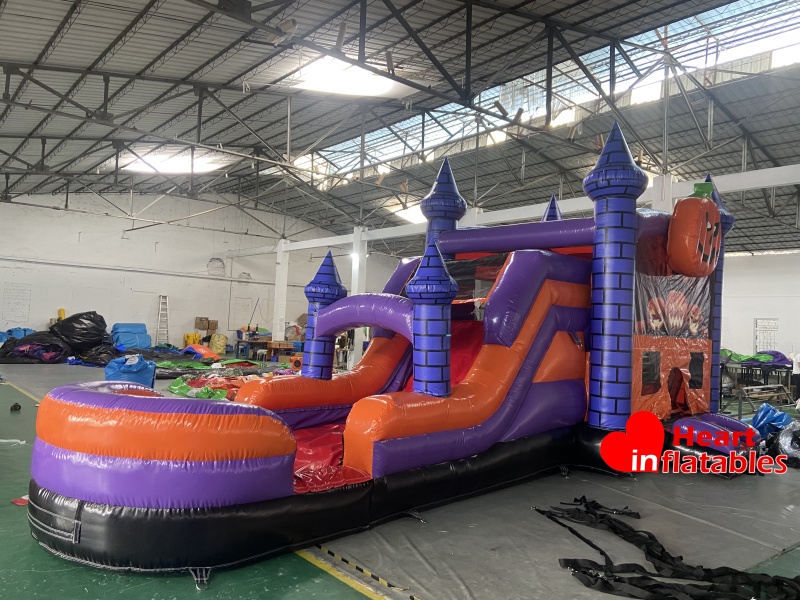 Helloween Wet Dry Combo 30ft x 11ft x 13ft - Heart Inflatables Factory