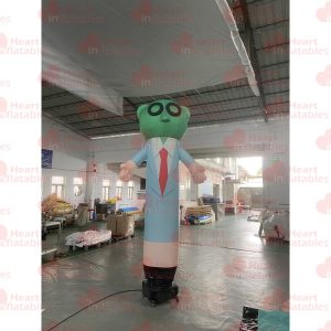 3.2m height Inflatable Green Head Air Dancer