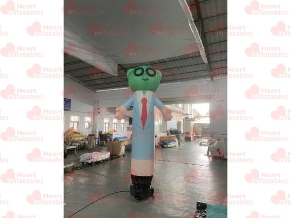 3.2m height Inflatable Green Head Air Dancer