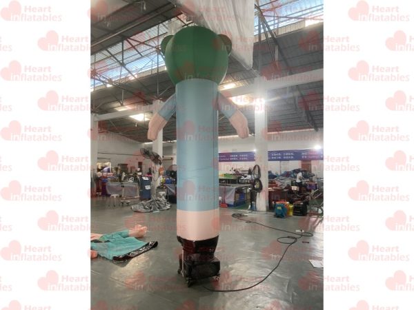 3.2m height Inflatable Green Head Air Dancer