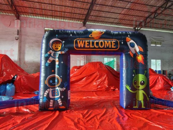 4mW x 3mH Inflatable Small Arch with Printing AdvertisementAdvertisement