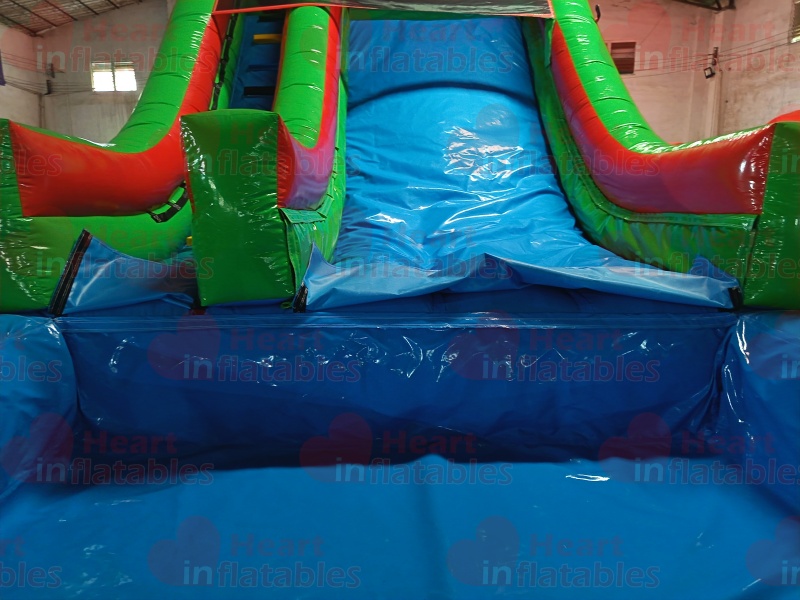 16ft Blue Green Red Single Lane Water Slide5 16ft Blue Green Red Single Lane Water Slide