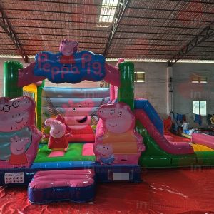 Inflatable Pepper Pig Jumper Slide ComboInflatable Pepper Pig Jumper Slide Combo