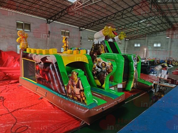 Shrek Inflatable Slide Inflatable Shrek Jumper Slide Combo - Heart Inflatables Factory