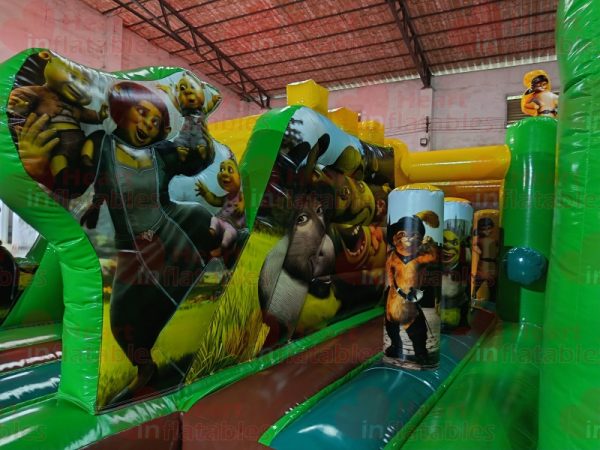 Shrek Inflatable Slide Inflatable Shrek Jumper Slide Combo - Heart Inflatables Factory