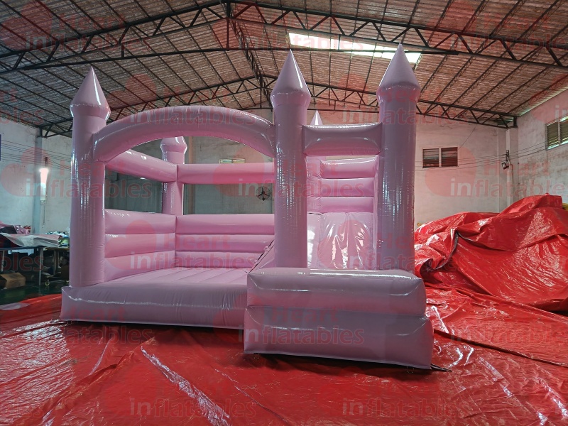 Inflatable Macaron Pink Wedding Jumper Slide Combo1 Inflatable Macaron Pink Wedding Jumper Slide Combo
