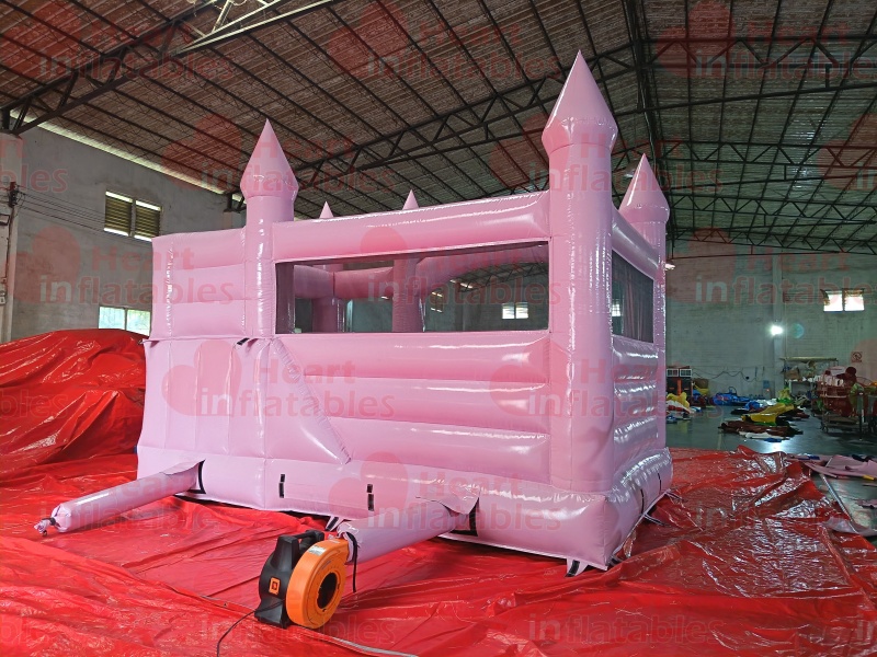 Inflatable Macaron Pink Wedding Jumper Slide Combo3 Inflatable Macaron Pink Wedding Jumper Slide Combo