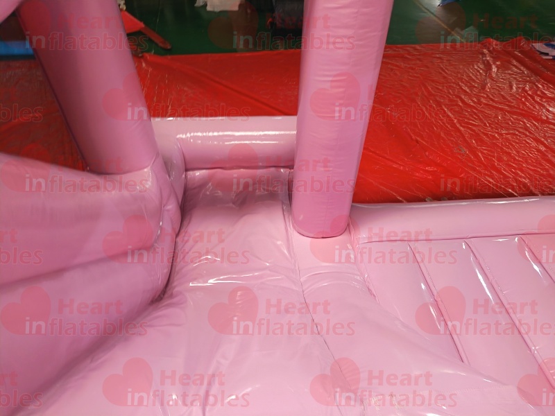 Inflatable Macaron Pink Wedding Jumper Slide Combo5 Inflatable Macaron Pink Wedding Jumper Slide Combo