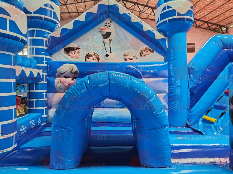 Inflatable Forzen 7m × 5m x 4.5m Inflatable Frozen Jumper Slide Combo - Heart Inflatables ...