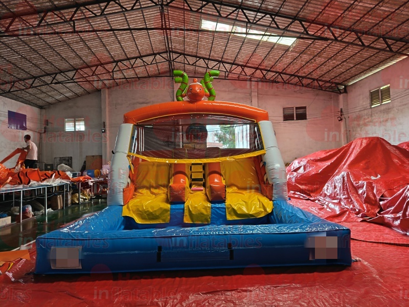 Inflatable Clownfish Water Slide with Pool1 Inflatable Clownfish Water Slide with Pool