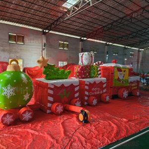 10m Long Inflatable Christmas Train Advertisement