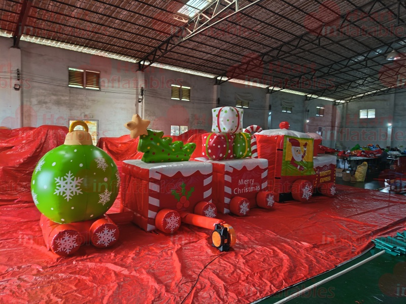 10m Long Inflatable Christmas Train Advertisement1 10m Long Inflatable Christmas Train Advertisement