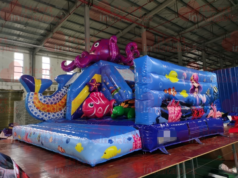 Inflatable Octopus Jumper Slide Combo2 Inflatable Octopus Jumper Slide Combo