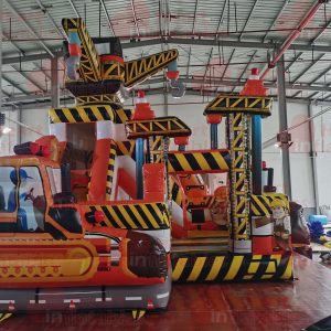 Inflatable Engineering Vehicle Jumper Slide Combo