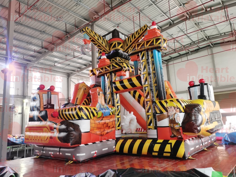 Inflatable Engineering Vehicle Jumper Slide Combo2 Inflatable Engineering Vehicle Jumper Slide Combo