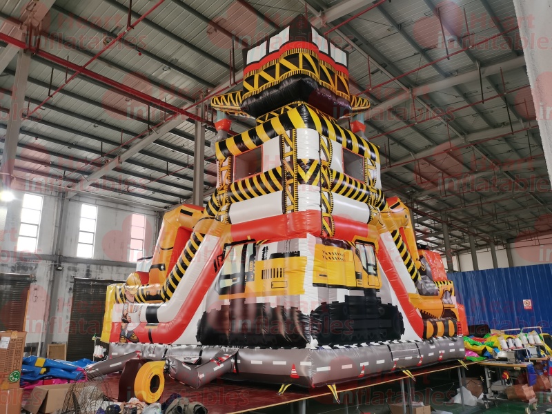 Inflatable Engineering Vehicle Jumper Slide Combo4 Inflatable Engineering Vehicle Jumper Slide Combo