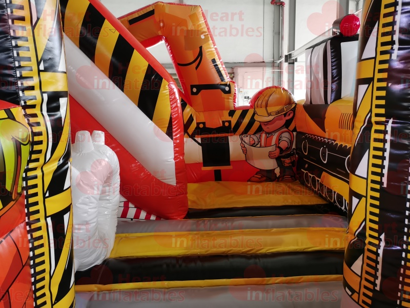 Inflatable Engineering Vehicle Jumper Slide Combo5 Inflatable Engineering Vehicle Jumper Slide Combo