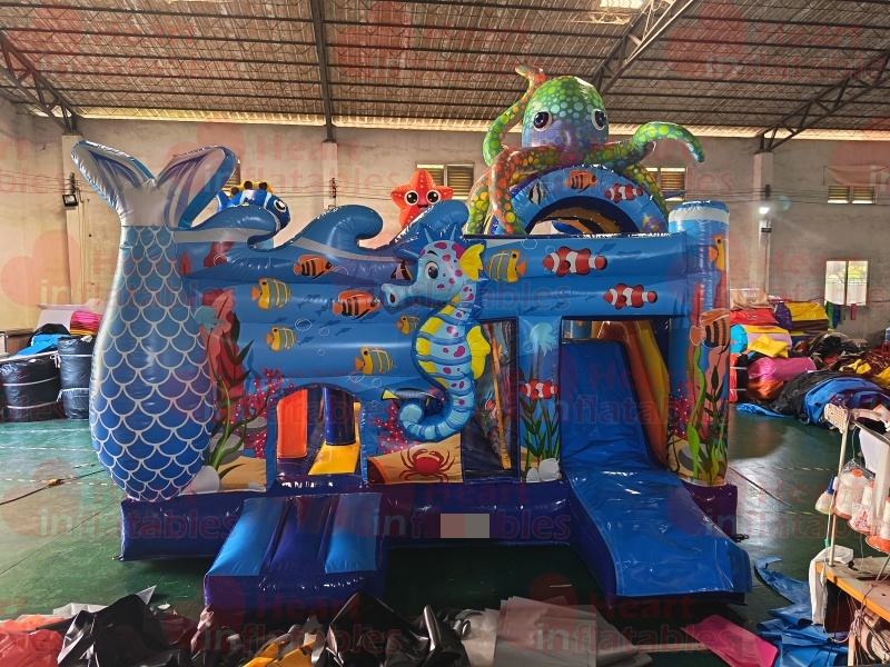 Inflatable Sea Animals Jumper Slide Combo1 Inflatable Sea Animals Jumper Slide Combo