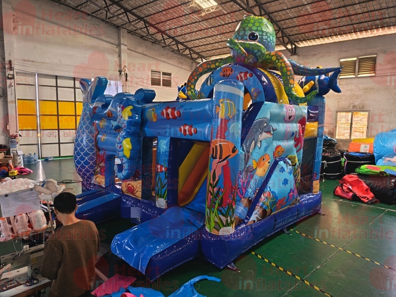 Inflatable Sea Animals Jumper Slide Combo2 Inflatable Sea Animals Jumper Slide Combo
