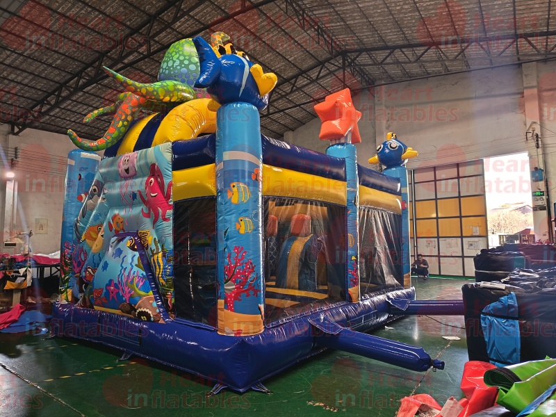 Inflatable Sea Animals Jumper Slide Combo3 Inflatable Sea Animals Jumper Slide Combo