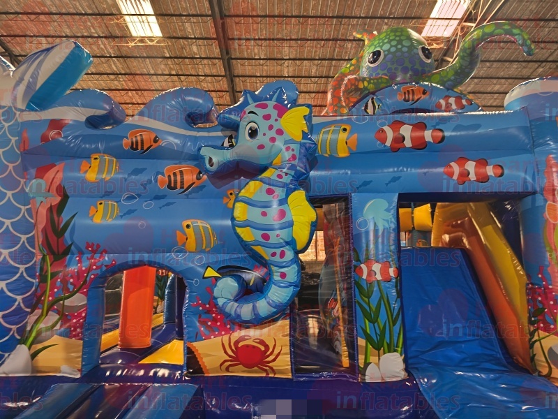 Inflatable Sea Animals Jumper Slide Combo4 Inflatable Sea Animals Jumper Slide Combo