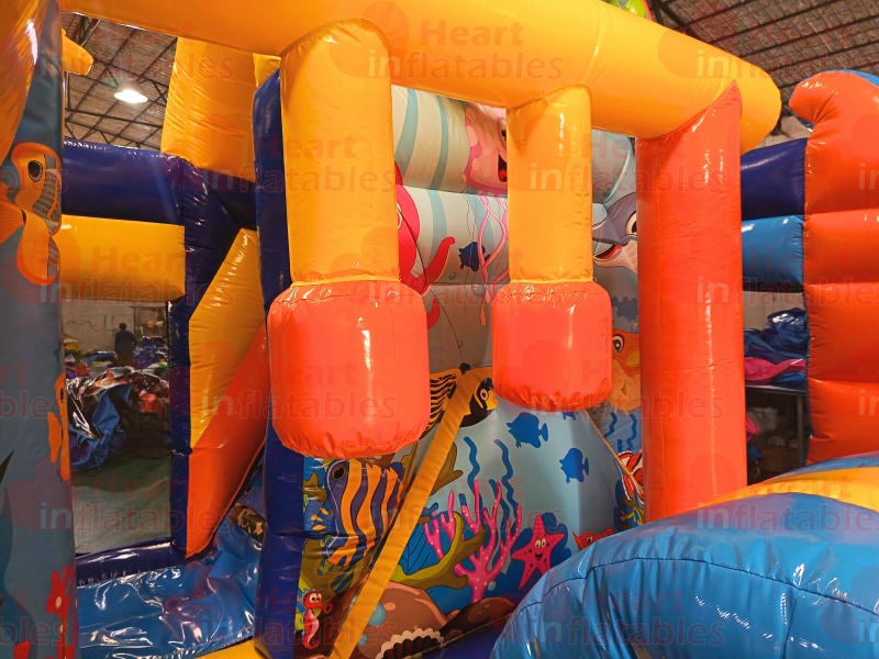 Inflatable Sea Animals Jumper Slide Combo5 Inflatable Sea Animals Jumper Slide Combo