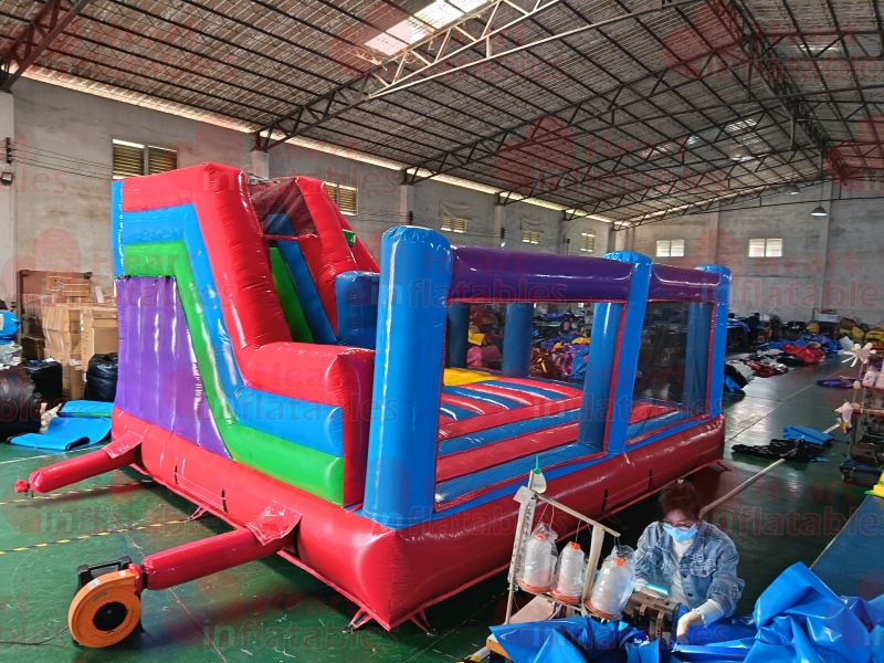 Inflatable Colorful Jumper Slide Combo4 Inflatable Colorful Jumper Slide Combo
