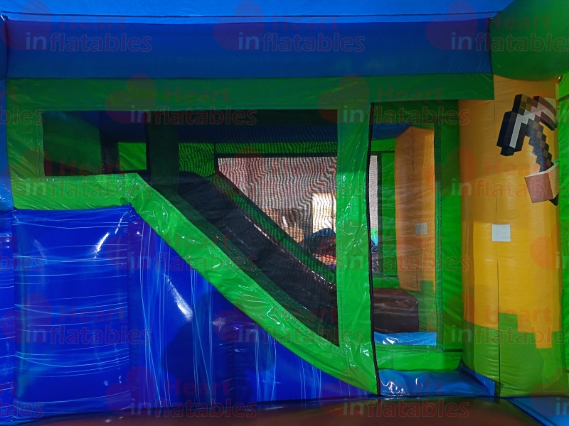 Inflatable Minecraft Jumper Slide Combo5 Inflatable Minecraft Jumper Slide Combo